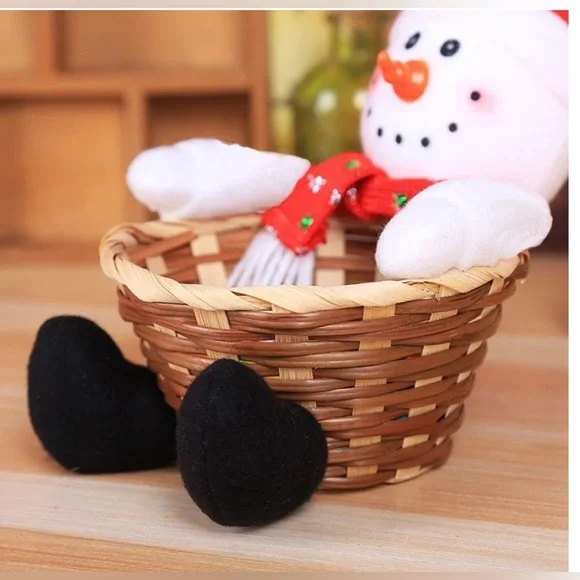 Christmas Snowman Gift-Candy Basket - Picture 3 of 3